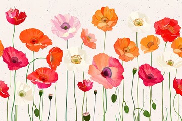 watercolor drawing flowers and daisies, summer bouquet, hand drawn illustration
