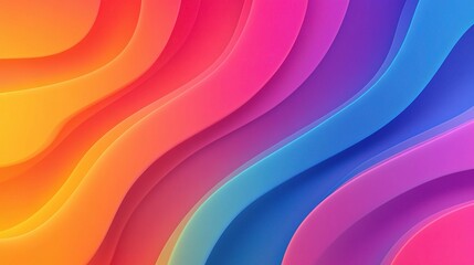 Vibrant Wave Pattern in Bright Colors