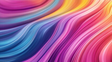 Obraz premium Vibrant Abstract Waves in Gradient Colors