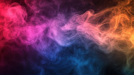 Colorful Smoke Abstract Background Art