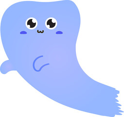 cute ghost cartoon , halloween