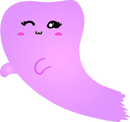 cute ghost cartoon , halloween