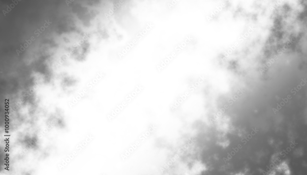Fototapete black smoke steam isolated transparent background. fog and mist effect for text or space. overlay wi