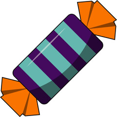 Halloween sweet candies. lollipop. vector
