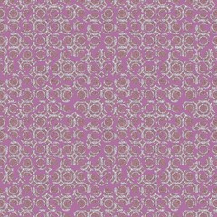 Seamless abstract geometric pattern. Chaotic lines, dots. Purple, grey, beige, brown. Illustration. Chaotic texture. Digital design for textile fabrics, wrapping paper, background, wallpaper, cover.