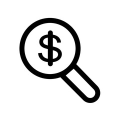 Banking and Finance fx currency analysis - clean and modern icon