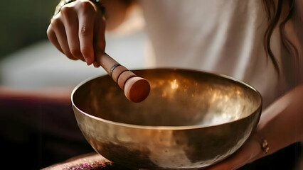 Tibetan singing bowl therapy