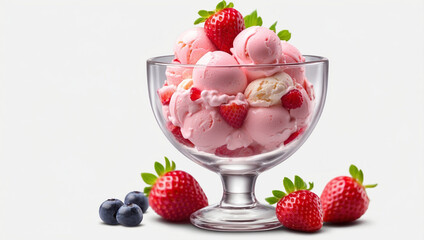 Strawberry Ice Cream Sundae