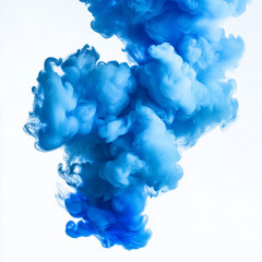Fototapeta premium blue splash isolated on white