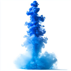 blue splash isolated on white