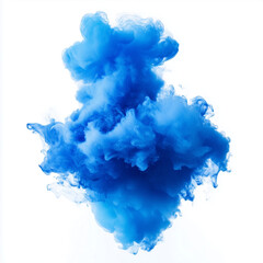 blue splash isolated on white