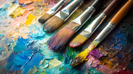 Obraz premium The mood of the image should evoke creativity, inspiration, and the beauty of color. 