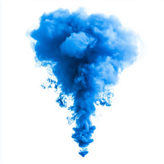 blue splash isolated on white