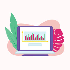 Transaction elements, transactions flat design elements