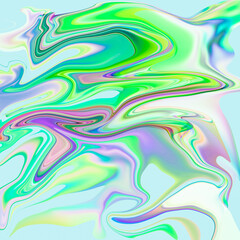 Fototapeta premium Bright, abstract painting with vibrant gradient transitions.