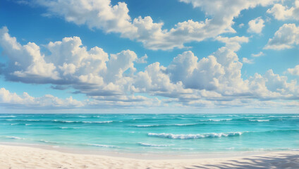 Obraz premium Scenic Beach Setting