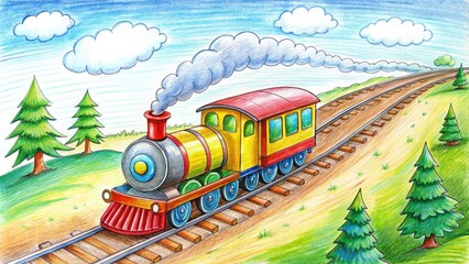 Discover a simple and fun train drawing tutorial for children and beginners, perfect for enhancing creativity and supporting educational projects in a playful manner.