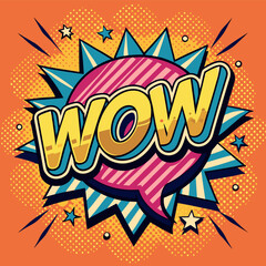 Fototapeta premium Wow speech bubble