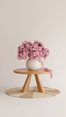 Elegant Floral Arrangement in Modern Minimalist Setting