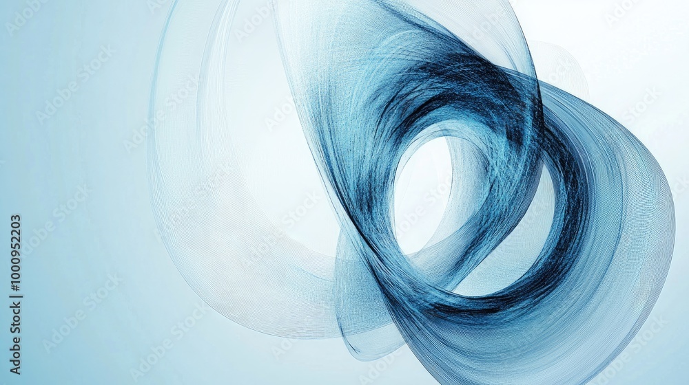 Poster mesmerizing digital symbols swirl gracefully, forming a captivating abstract design on a light-blue 