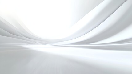 Abstract white background with flowing lines.