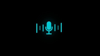 Microphone outline Icon vector. Mic sign. Karaoke microphone icon. Broadcast mic sign