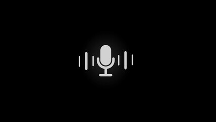 Microphone outline Icon vector. Mic sign. Karaoke microphone icon. Broadcast mic sign