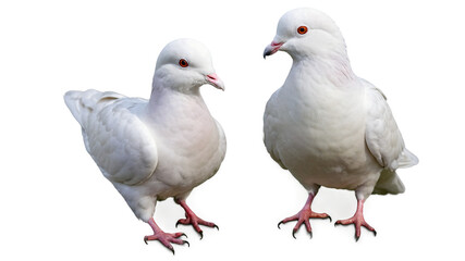 Obraz premium white pigeon isolated on transparent background