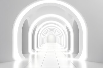 Obraz premium corridor with columns