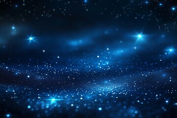 Fototapeta premium Stunning cosmic night sky filled with bright stars and nebulae