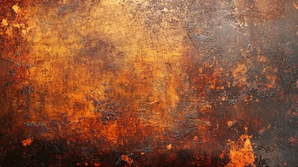Abstract background with rusty, orange, and brown textures.