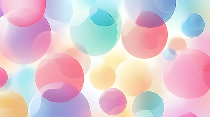 Abstract background with colorful circles, pastel colors