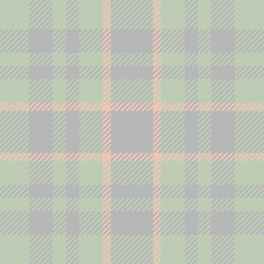 Classic background check seamless, group fabric textile plaid. Tribal tartan pattern texture vector in pastel and grey colors.