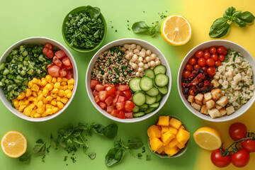 Bright and Balanced: Fresh and Vibrant Healthy Salad Bowls