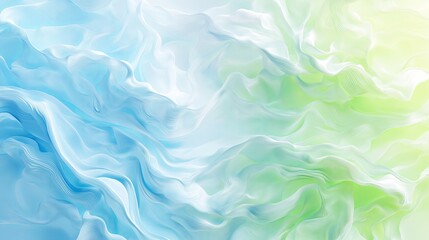Obraz premium An exquisite Abstract swirling fluid art design that showcases beautiful Green and Blue Tones