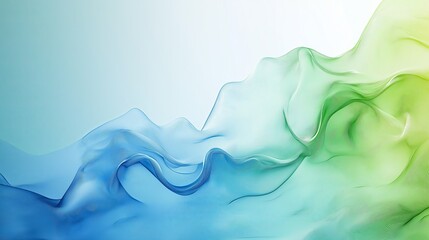 abstract background with blue and green flowing liquid waves, design element