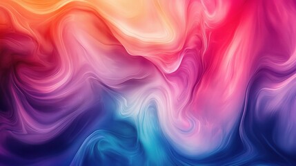 Obraz premium Colorful Abstract Swirls in Bright Tones
