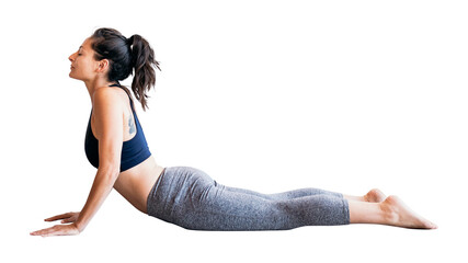 Stretching yoga posture png, transparent background