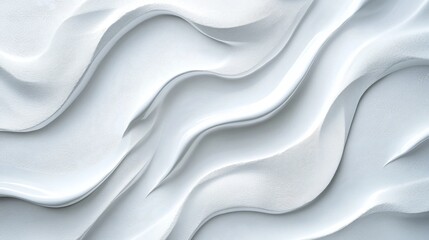 Obraz premium Abstract White Wavy Texture