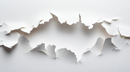 Obraz premium Torn Paper Abstract Art