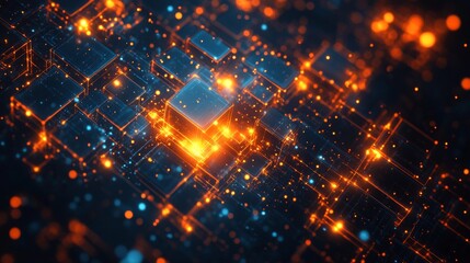 Fototapeta premium Abstract Digital Technology Background