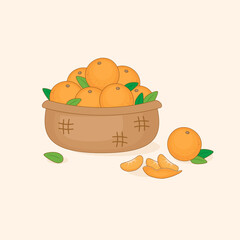 delicious orange basket