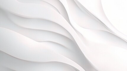 Obraz premium Abstract White Waves Background for Modern Design