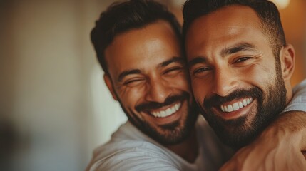 Obraz premium Happy Brothers Smiling Together