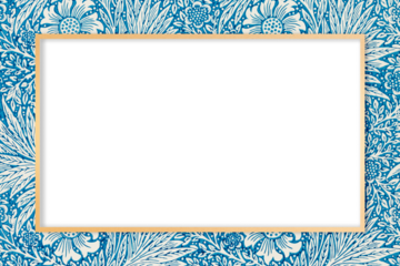 Png frame decorated with William Morris inspired pattern