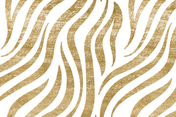Gold png pattern, zebra, transparent background © Rawpixel.com
