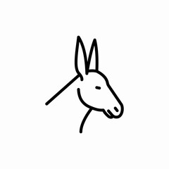 animal donkey icon sign vector