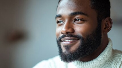 Fototapeta premium Happy Man in Sweater