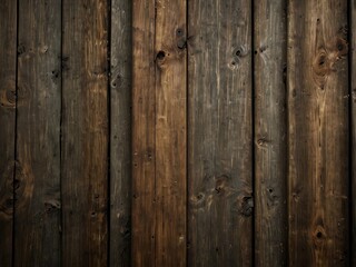 Fototapeta premium Weathered Wooden Plank Texture with Dark Brown and Faded Tones