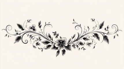 Floral Swirl Ornamental Design